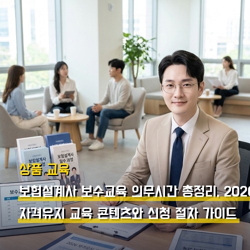 보험설계사 보수교육 의무시간 총정리, 2026 자격유지 교육 콘텐츠와 신청 절차 가이드