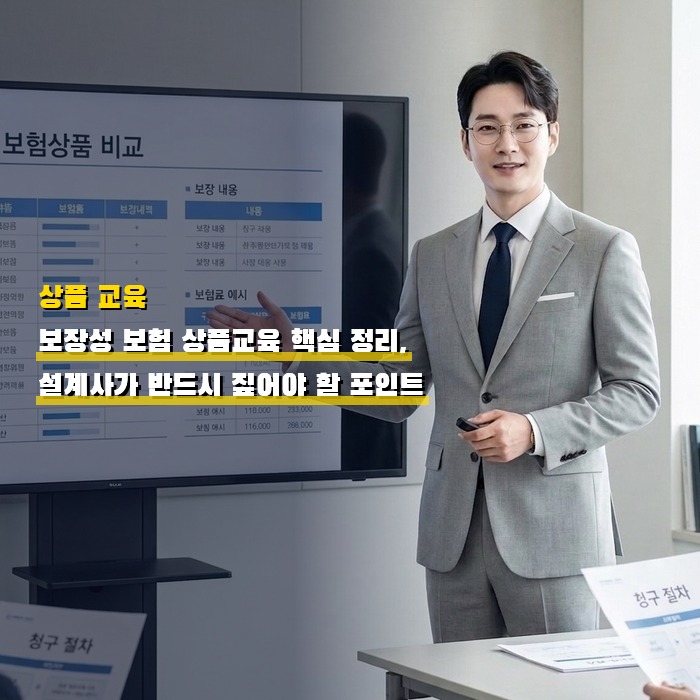 보장성 보험 상품교육 핵심 정리, 설계사가 반드시 짚어야 할 포인트