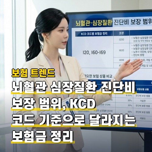 뇌혈관 심장질환 진단비 보장 범위, KCD 코드 기준으로 달라지는 보험금 정리