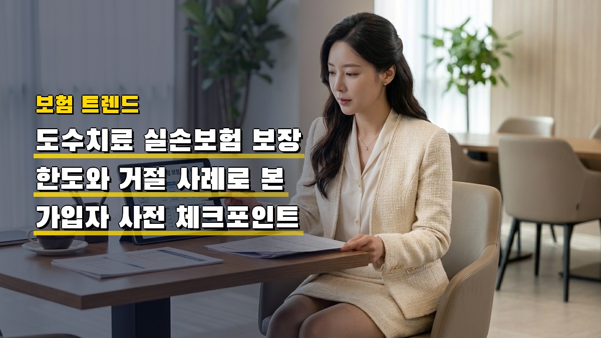 도수치료 실손보험 보장 한도와 거절 사례로 본 가입자 사전 체크포인트
