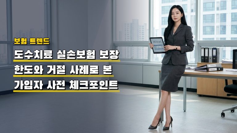 도수치료 실손보험 보장 한도와 거절 사례로 본 가입자 사전 체크포인트