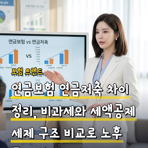 연금보험 연금저축 차이 정리, 비과세와 세액공제 세제 구조 비교로 노후 준비 전략 세우기