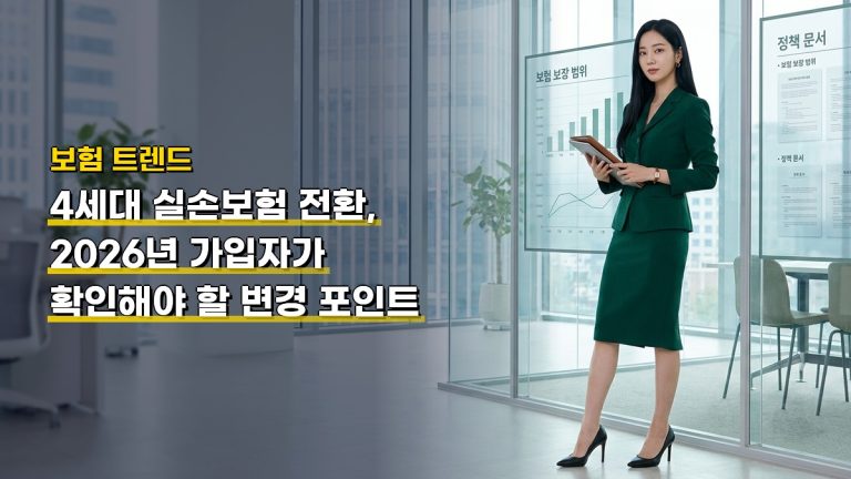 4세대 실손보험 전환, 2026년 가입자가 확인해야 할 변경 포인트