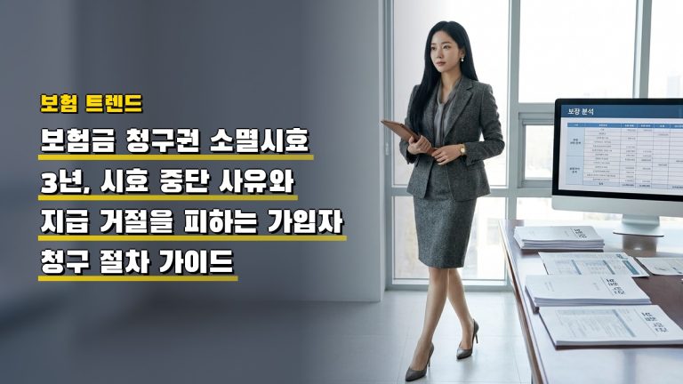 보험금 청구권 소멸시효 3년, 시효 중단 사유와 지급 거절을 피하는 가입자 청구 절차 가이드