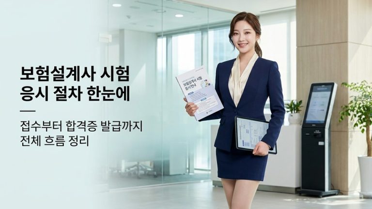 보험설계사 시험 응시 절차 한눈에 — 접수부터 합격증 발급까지 전체 흐름 정리
