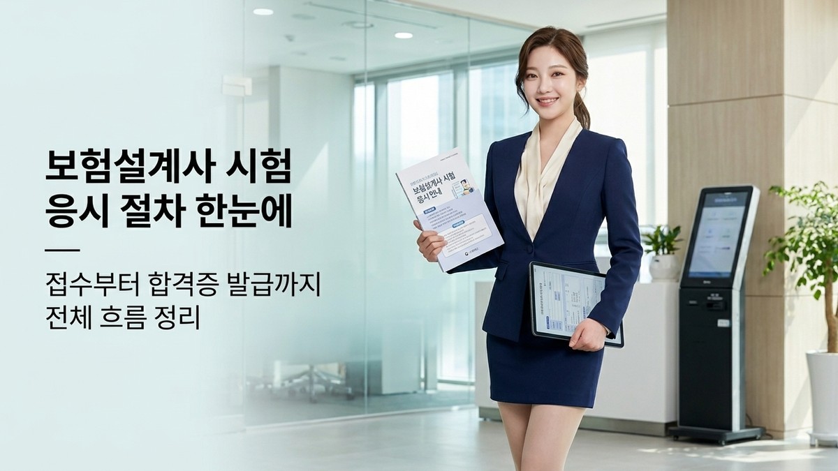 보험설계사 시험 응시 절차 한눈에 — 접수부터 합격증 발급까지 전체 흐름 정리
