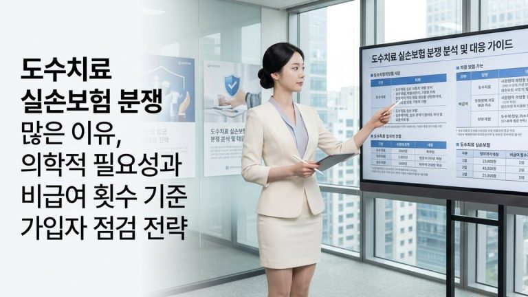 도수치료 실손보험 분쟁 많은 이유, 의학적 필요성과 비급여 횟수 기준 가입자 점검 전략