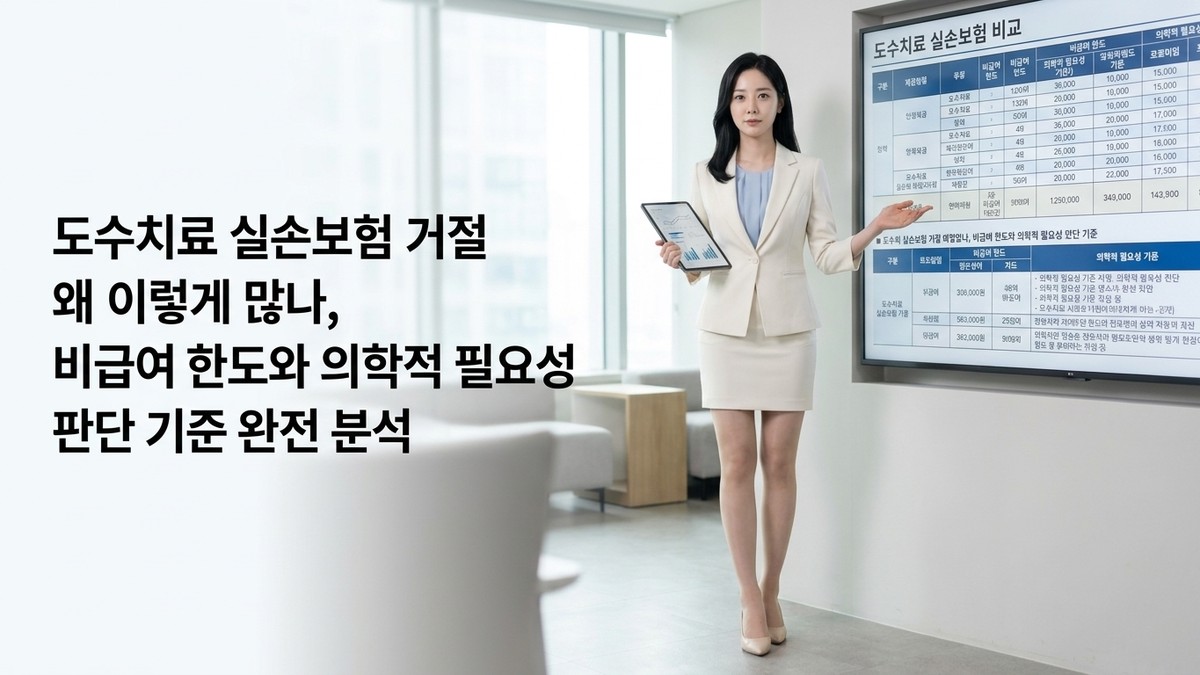 도수치료 실손보험 거절 왜 이렇게 많나, 비급여 한도와 의학적 필요성 판단 기준 완전 분석