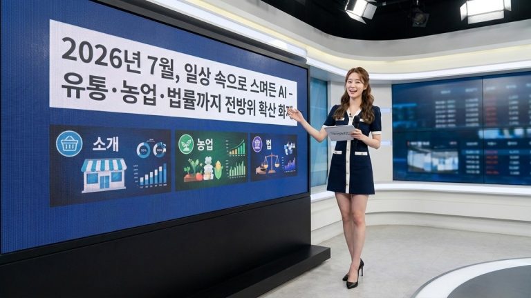 2026년 7월, 일상 속으로 스며든 AI - 유통·농업·법률까지 전방위 확산 화제