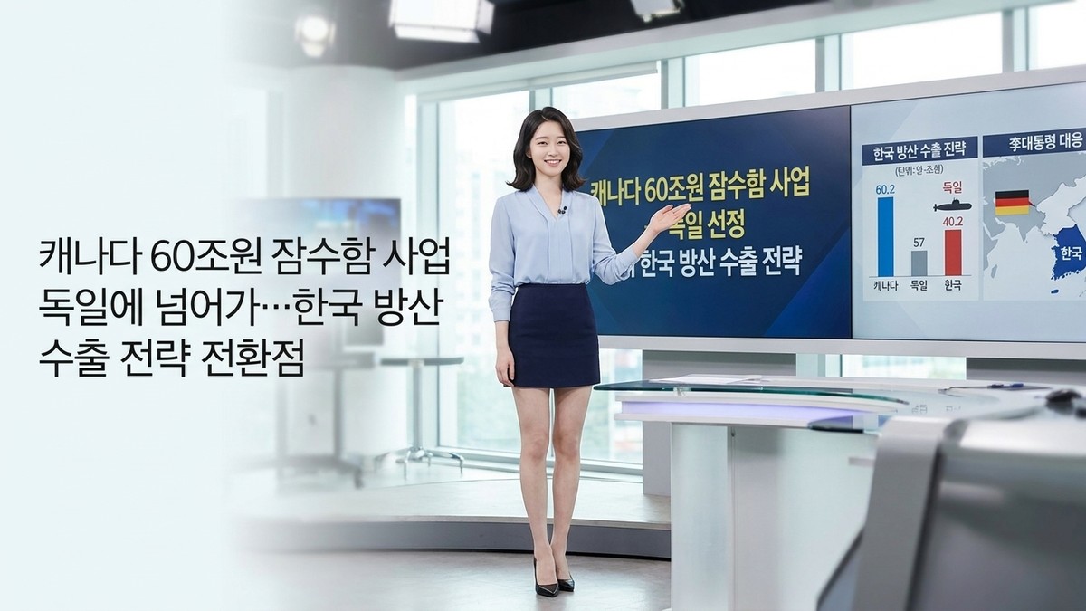 캐나다 60조원 잠수함 사업 독일에 넘어가…한국 방산 수출 전략 전환점