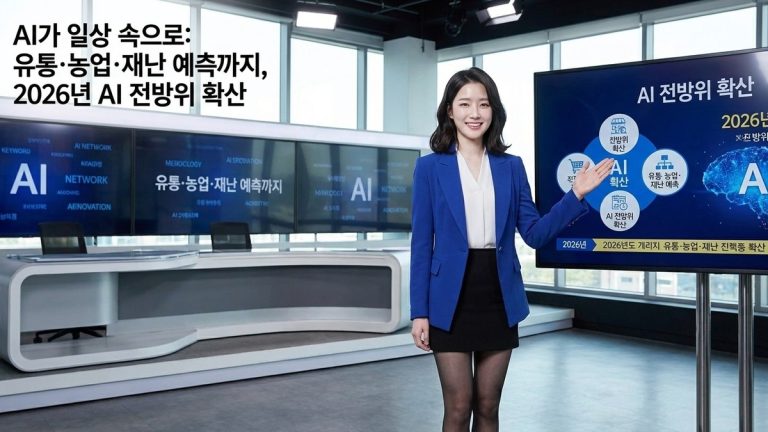 AI가 일상 속으로: 유통·농업·재난 예측까지, 2026년 AI 전방위 확산