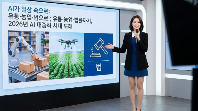 AI가 일상 속으로: 유통·농업·법률까지, 2026년 AI 대중화 시대 도래