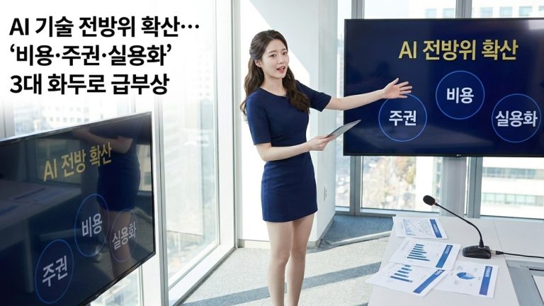 AI 기술 전방위 확산… '비용·주권·실용화' 3대 화두로 급부상