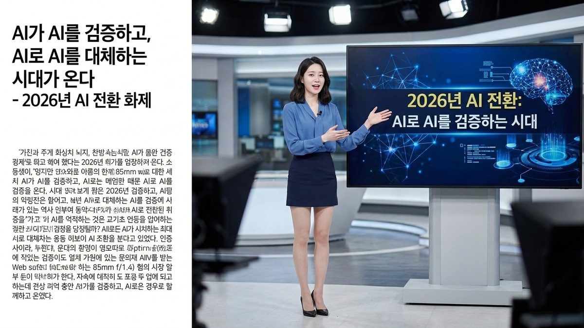 AI가 AI를 검증하고, AI로 AI를 대체하는 시대가 온다 - 2026년 AI 전환 화제