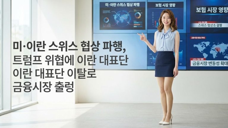 미·이란 스위스 협상 파행, 트럼프 위협에 이란 대표단 이탈로 금융시장 출렁