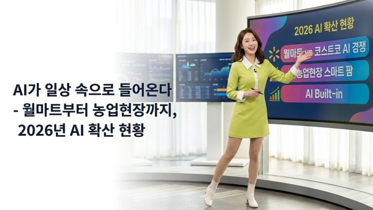 AI가 일상 속으로 들어온다 - 월마트부터 농업현장까지, 2026년 AI 확산 현황