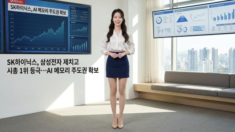 SK하이닉스, 삼성전자 제치고 시총 1위 등극…AI 메모리 주도권 확보