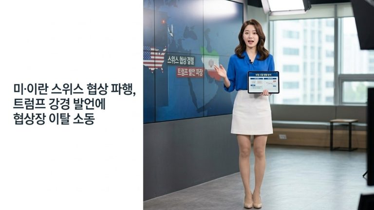 미·이란 스위스 협상 파행, 트럼프 강경 발언에 협상장 이탈 소동